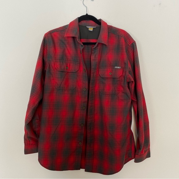 Eddie Bauer Other - Eddie Bauer red plaid long sleeve button up size medium